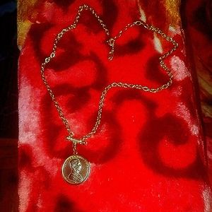 Ben Amun 18k plated coin necklace